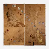 Sterling Ruby, EXHM/PROVENTIL, 2011, collage and urethane on cardboard