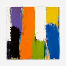 Untitled by Kazuko Inoue, 1988, acrylic on canvas, sold Nov 2020