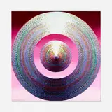 Shield #3 by Liz Whitney Quisgard, 1995, acrylic on canvas, sold Nov 2020