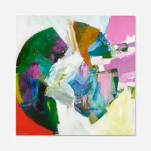 White Fracture by John Little, 1963-65, oil on canvas, sold Nov 2020