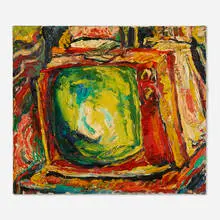 Philip Sherrod, T.V., oil on canvas