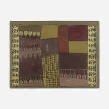 Thurloe Conolly, The Landlord, 1952, mixed media on Masonite