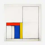 Per Arnoldi, Mondrian Chair, 1981, acrylic and charcoal on canvas