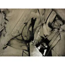 Nicolas Carone, untitled, c. 1960, gouache and ink on paper