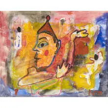 Norris Embry, untitled, c. 1980, watercolor, charcoal, pastel and ink on paper