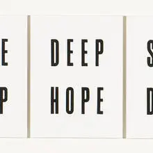 Dead Loop Palette by Pieter Laurens Mol, 1991, letterpress on canvas boards, sold Dec 2009