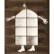 Jared Bark, Tin Man (Orson Wells), 1975, photostrip collage