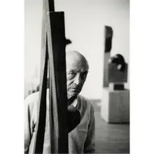 Richard Schulman, untitled (Portrait of Isamu Noguchi), 1982, gelatin silver print