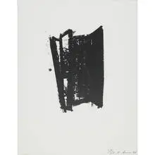 Sketch #6 by Richard Serra, 1981, lithograph on paper, sold Dec 2009