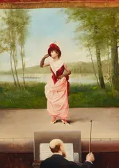 Roland Bauduin, GaGa a l'El Dorado d'Anvers, oil on panel