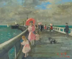 François Gall, Ostende, oil on canvas