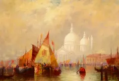 George Henry Bogert, Venice, oil on board