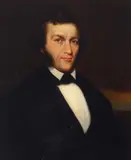 A portrait of a gentleman by American School, oil on canvas laid down on panel, sold Oct 2022