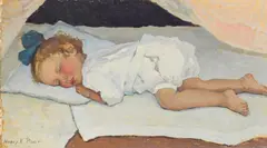 Henry Varnum Poor, Sleeping baby, circa 1914, oil on canvas
