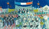 Robert Coutelas, Le grande jour, oil on canvas