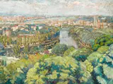 Harry Lachman, The Seine at Meudon, Bellevue, France, 1919, oil on canvas