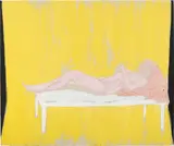 Salomé, Nina XIII, 1980, Acryl und Kreide auf Nessel