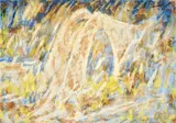 Brücke im Tessin by Christian Rohlfs, 1931, Wassertempera auf festem Papier (Wasserzeichen: P. M. Fabriano), sold Jun 2009