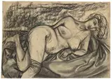 Otto Dix, Karton zu „Liegender Akt