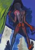 The Prisoner by Rainer Fetting, 1983, Dispersion und Öl auf Leinwand, sold Jun 2009