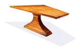 California Modern, Dining table, c. 1968, Studio