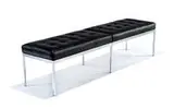 Florence Knoll, Bench, 1961, Black leather