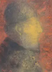 Corrado Cagli, Il Poeta Orientale, 1953, Mixed media on canvas