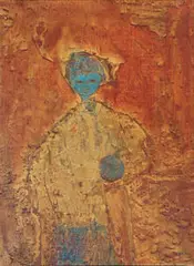 Mirko, Untitled (abstract mother and child), 1962, Oil on canvas