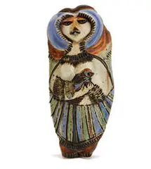 Dora De Larios, Glazed ceramic figure, Executed c. 1957-63