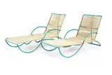 Walter Lamb, Pair of chaise lounges, 1953, Brown-Jordan Co