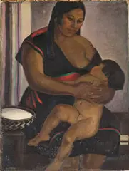 Anna Katherine Skeele, Hori - Mother & Child, c. 1930, Oil on canvas