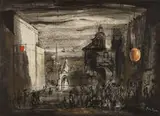 John Piper, Albert Herring, c. 1948, Mixed Media