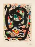 Untitled (Los Angeles County Museum of Art) by Joan Miró, 1969, Lithograph on Arches, sold Oct 2010