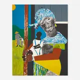 Come Sunday from 1776 USA 1976 Bicentennial Prints portfolio by Romare Bearden, 1975, lithograph in colors on Arches, sold Oct 2020