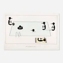 Steve Gianakos, The Swimming Pool, 1978, crayon, colored pencil, marker on paper