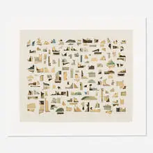 Ray Yoshida, The Evidence is Mounting!, 1992, collage on paper