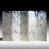 Christian Peltenburg-Brechneff, five-panel screen, 1990, acrylic on canvas