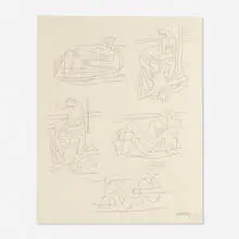 Carl Holty, Untitled, 1933, graphite on paper
