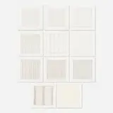 Paintings and Drawings: Stedelijk Museum Portfolio by Agnes Martin, 1990-1991, lithograph on vellum transparency paper, sold Oct 2020