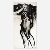 Luis Caballero, Untitled, 1986, oil on paper laid to canvas