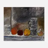 Gandy Brodie, Still Life with Coffee Pot, oil on Masonite