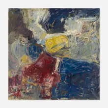 Milton Resnick, Untitled, 1957, oil on paper laid to board