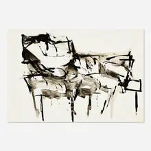 Reuben Nakian, Leda and the Swan, 1982, ink and wash on paper