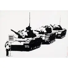 Golf Sale by Banksy, 2004, screenprint on paper, sold Dec 2009