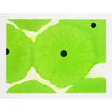 Six Green by Donald Sultan, 2006, screenprint and flocking on wove paper, sold Dec 2009