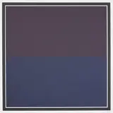 Sol LeWitt, A Square divided into two with color superimposed in each part, 1989, screenprint on paper