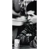 Sam Samore, Situation (Man with Cigarette Pack on Table), 1980-1989, gelatin silver print