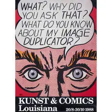 Kunst & Comics poster by Roy Lichtenstein, 1988, offset print on paper, sold Sep 2009