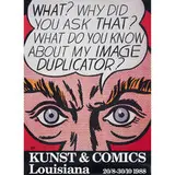 Roy Lichtenstein, Kunst & Comics poster, 1988, offset print on paper