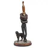 Cecilia Z. Miguez, Iron Feather, bronze, cement, wood, leather, iron